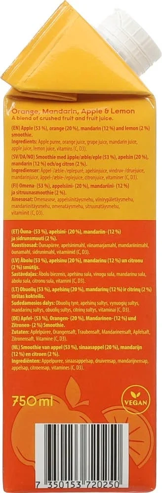 Froosh smoothie appelsin, mandarin, eple & sitron