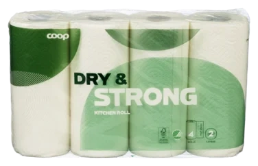 Dry & strong kitchen roll - 2 ply