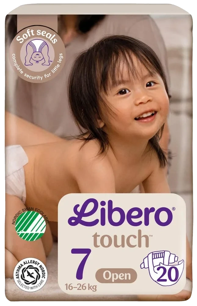 Touch åpen bleie