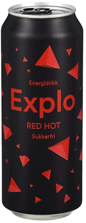 Explo Red Hot Sukkerfri 0,5l boks Mack
