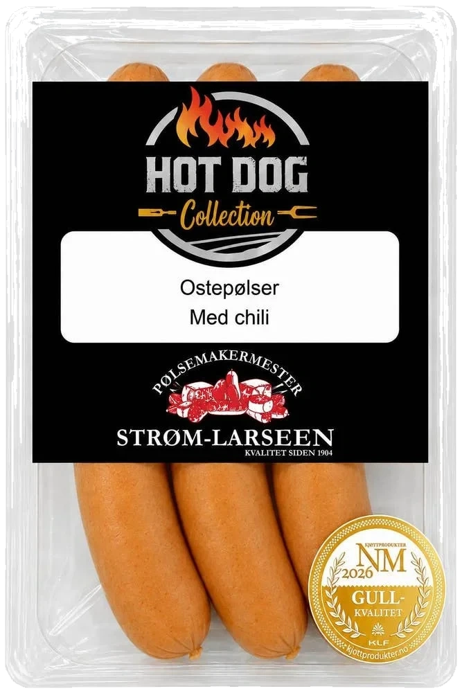 Ostepølser med chili