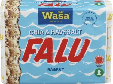 Wasa Knekkebrød Falu Rågrut Chia&havsalt 235g