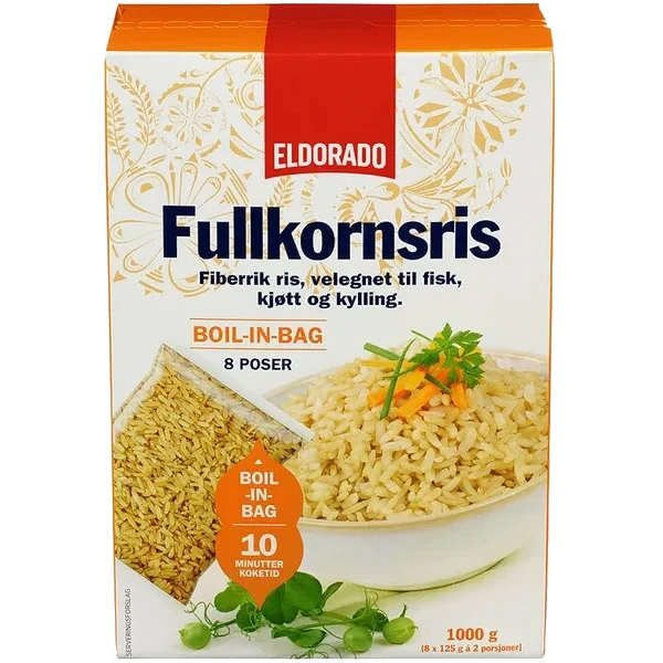 Fullkornris Boil In Bag 1kg Eldorado