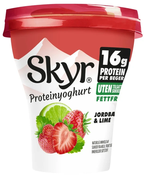 Skyr Jordbær&Lime 160g Q