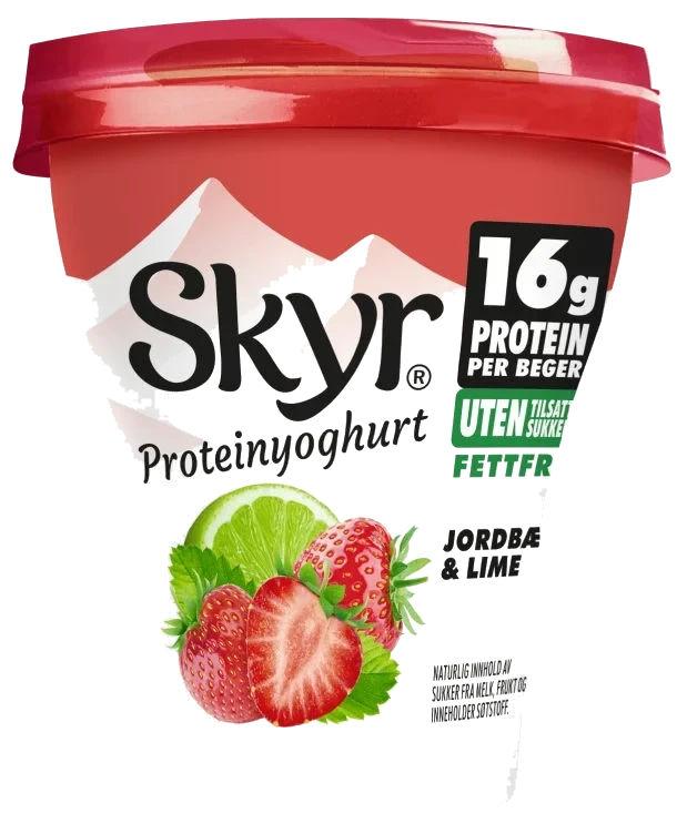Skyr Jordbær&Lime 160g Q