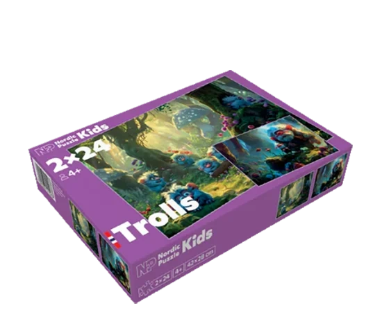 Puslespill Trolls 2x24 Brikker