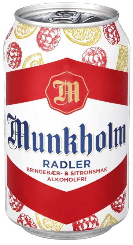 Munkholm Radler Br.Bær/Sitron 0,33l boks