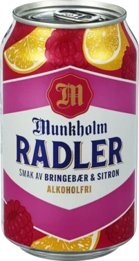 Munkholm Radler Br.Bær/Sitron 0,33l boks