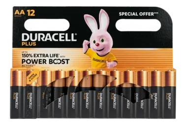 Duracell Plus Boost Aa Alkalisk Batteri Svanen 12pk