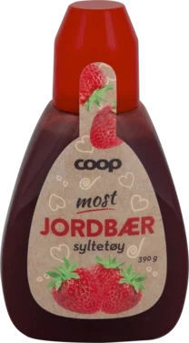 Coop Jordbærsyltetøy Flaske 390g