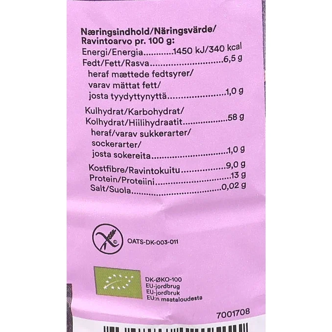 Grova Havreflingor Glutenfria Eko