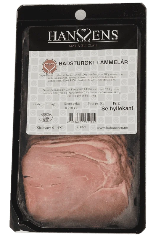 Hanssens Badsturøkt Lammelår 250g