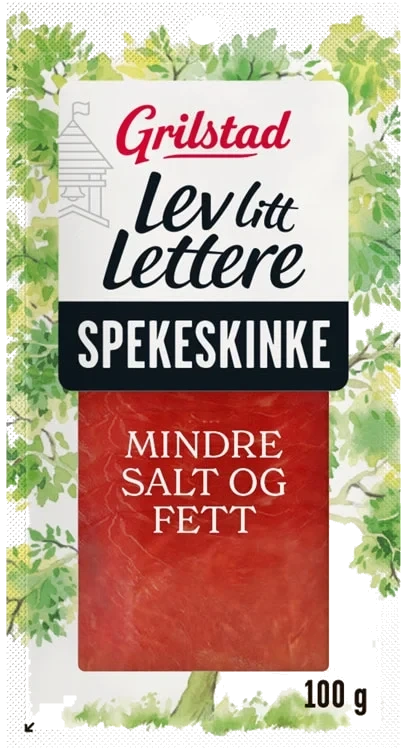 Spekeskinke Lev Litt Lettere 100g Grilstad
