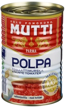 Tomater Knust m/Hvitløk 400g Mutti