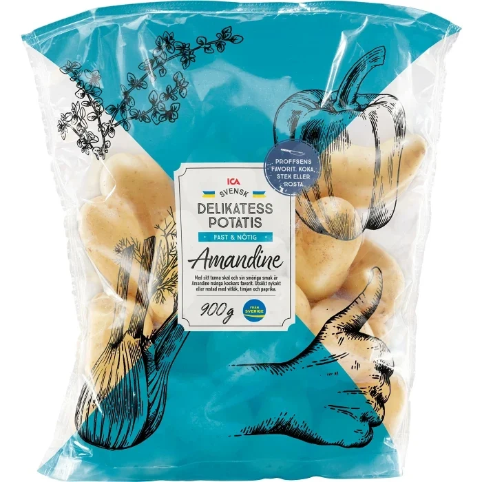 Delikatesspotatis Amandine Sköljd 900g Klass 1 ICA