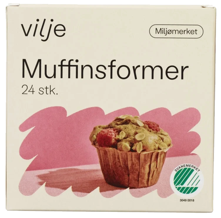Muffinsform 24stk Vilje