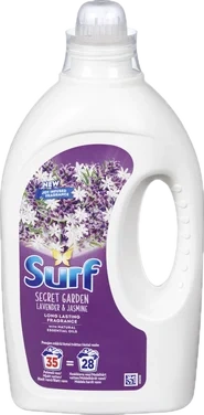 Surf Vaskemiddel Flytende Secret Garden Lavender & Jasmine 35 Vask 1.4l