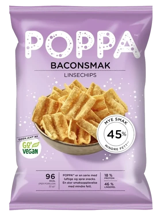 Poppa Linse Bacon 65g