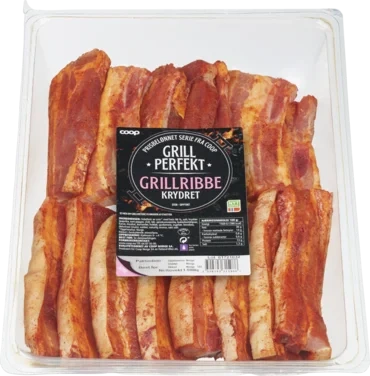 Coop Gp Grillribbe Svin m/krydder Ca 1,5kg Vv