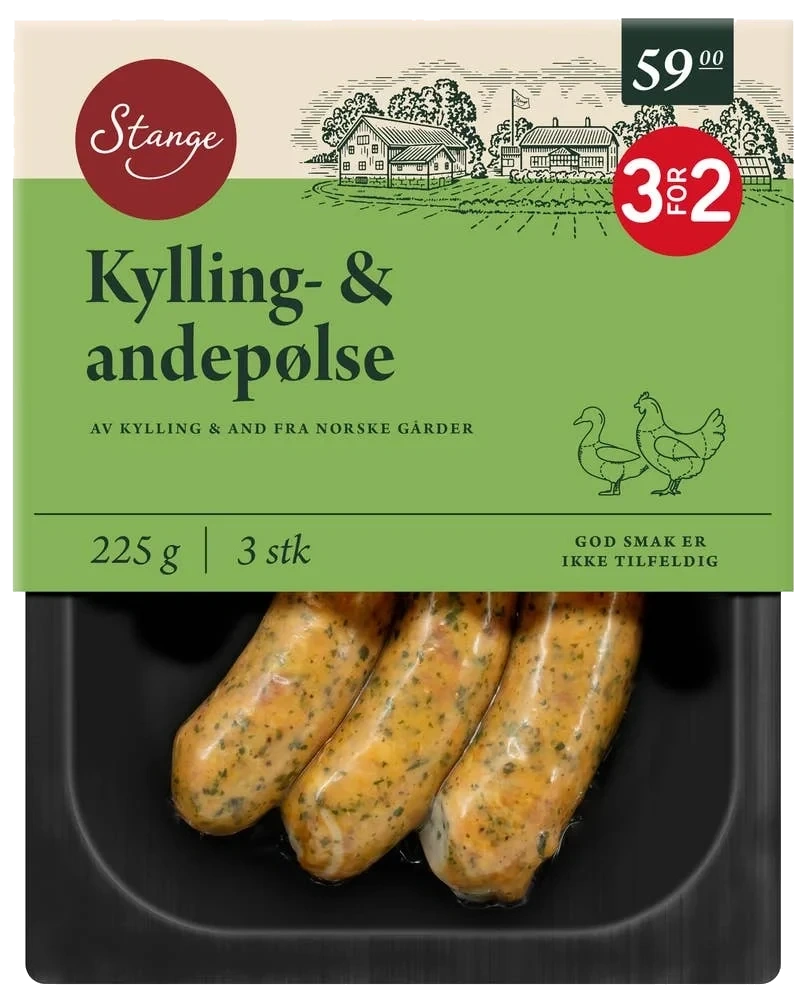 Kylling og andepølse