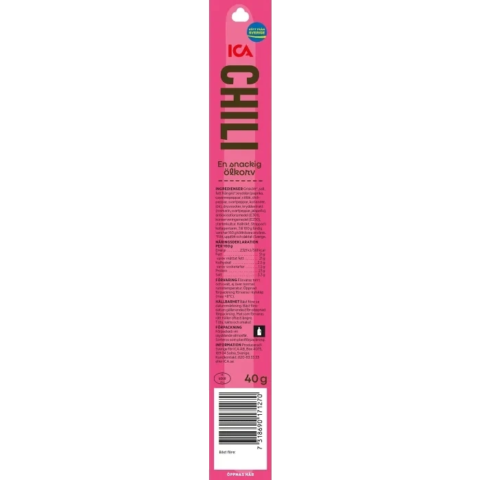 Ölkorv Chili 40g ICA