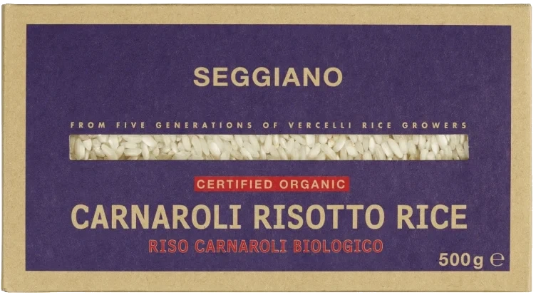 Risotto Carnaroli Økologisk 500g Seggiano