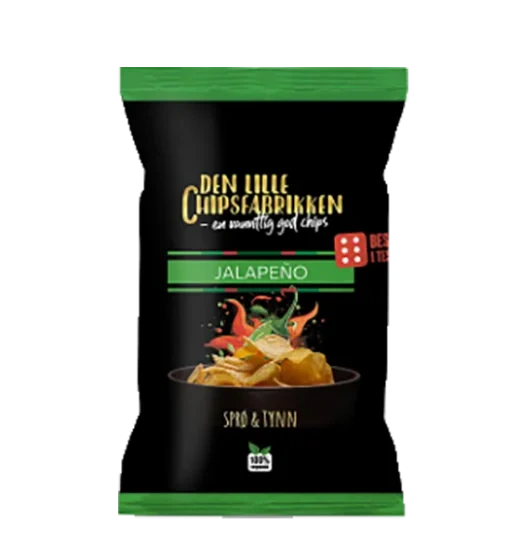 Potetgull Jalapeno Chipsfabrikken 150g