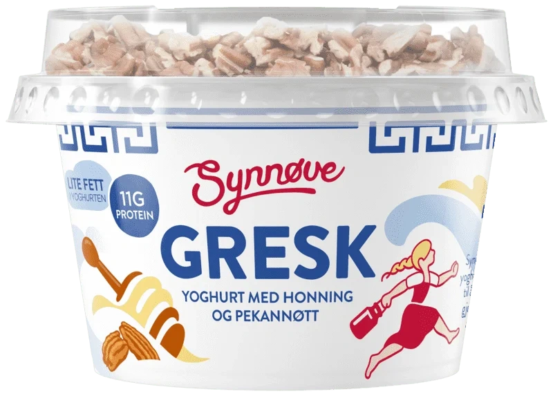 Synnøve Gresk Yoghurt Pekannøtter og Honning 160g