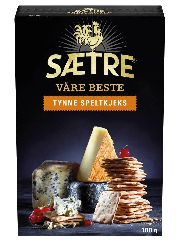 Sætres Beste Tynne Speltkjeks