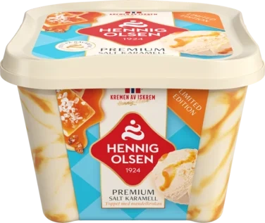 Premium Fløteis Salt Karamell 0,8l Hennig-Olsen