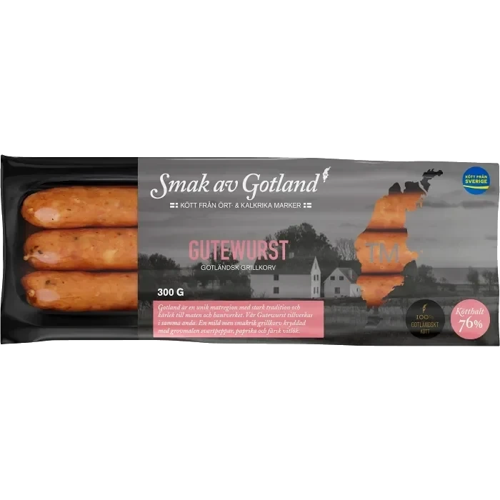 Grillkorv Gutewurst 300g Smak av Gotland