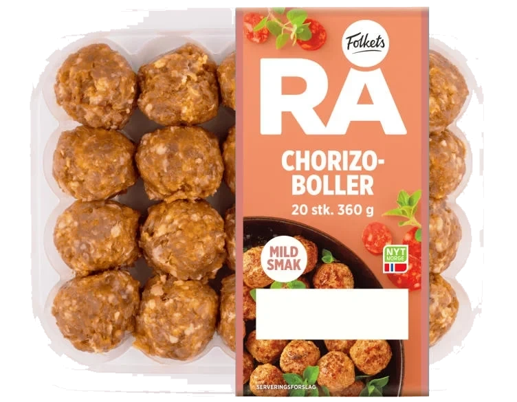 Chorizoboller Rå 360g Folkets