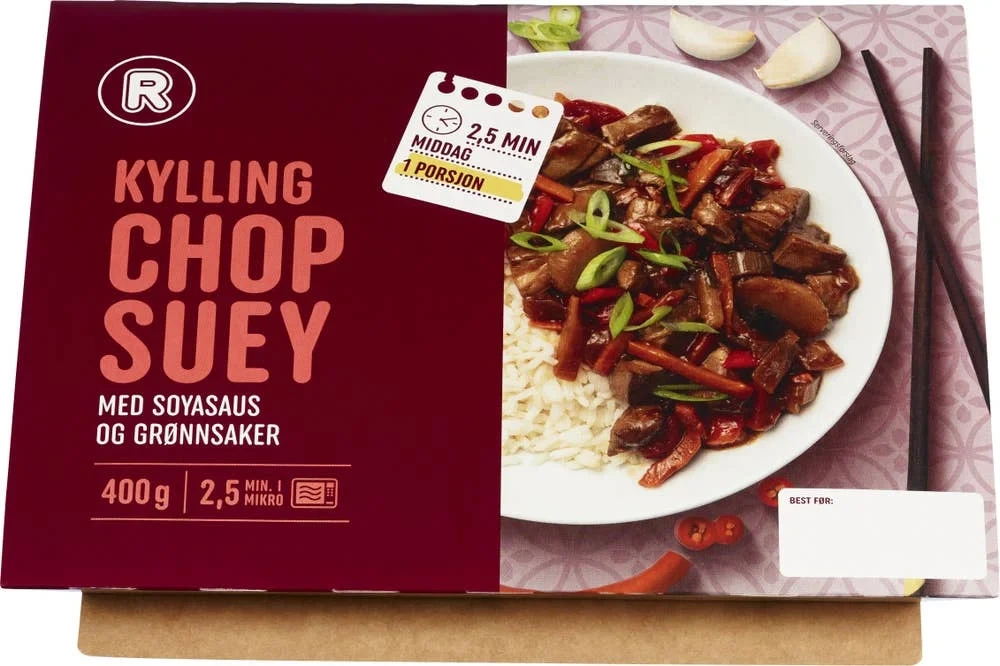 Kylling chop suey med ris