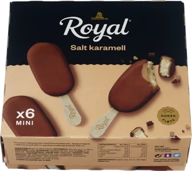 Royal Salt Karamell Mini 6 stk, 480 ml