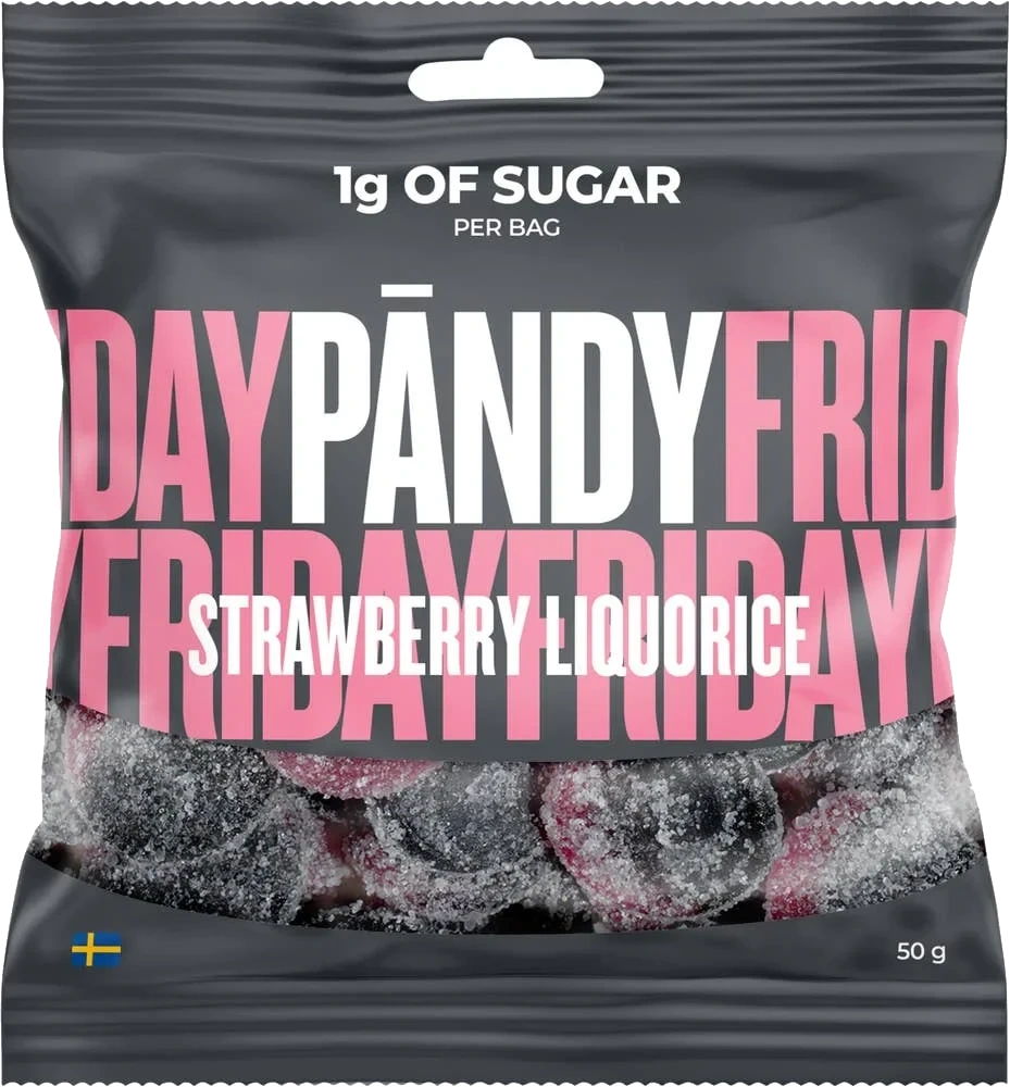 Candy Jordgubb Lakrits