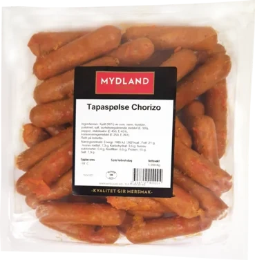 Tapaspølse Chorizo Frys 1kg Mydland