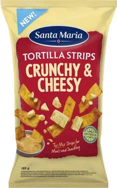 Tortilla Strips Crunchy Cheesy 185g Santa Maria