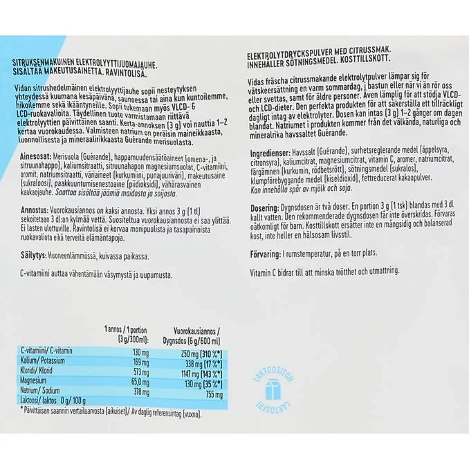Elektrolytdryckspulver Citrus