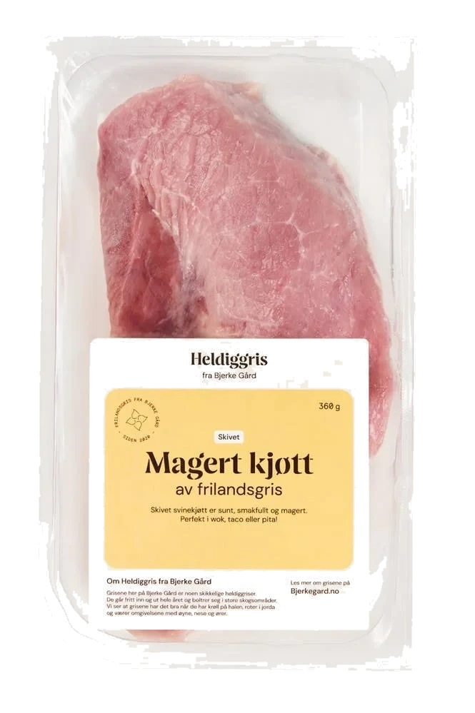 Skivet magert svin
