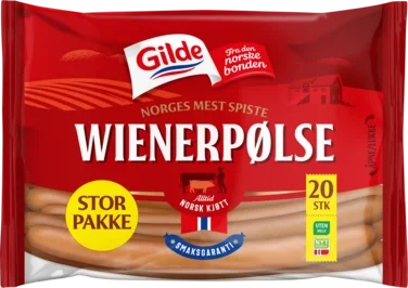 Wienerpølse 1,3kg Pk