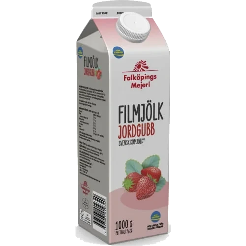 Jordgubb Filmjölk 2,7%
