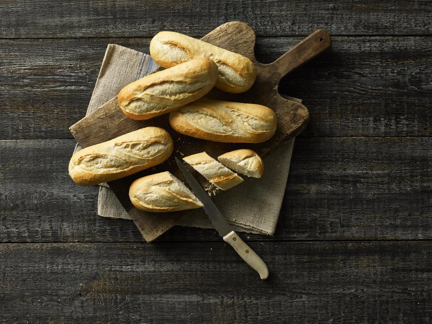 Baguette halv