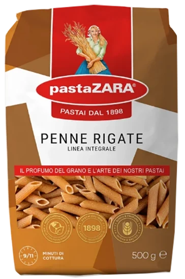 PastaZara Fullkorn Penne Rigate 500g