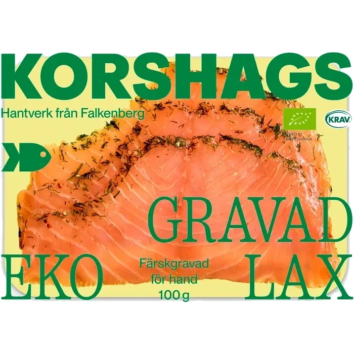 Laxfilé Färsk Gravad 100g Miljömärkt Korshags