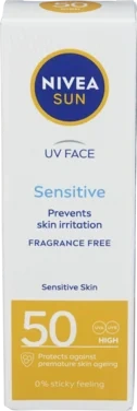 Sun Uv Face Sens 50ml Nivea Sun