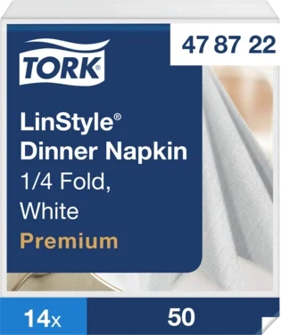 Tork Linstyle Middagsserviett 4f Industrielt Komposterbar