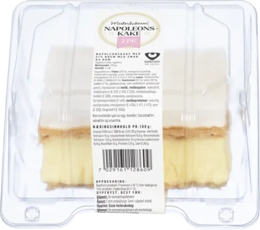 Napoleonskake 2pk 220g Mesterbakeren
