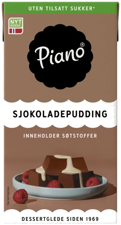 Piano Sjokopudding uten 1/2l Tine