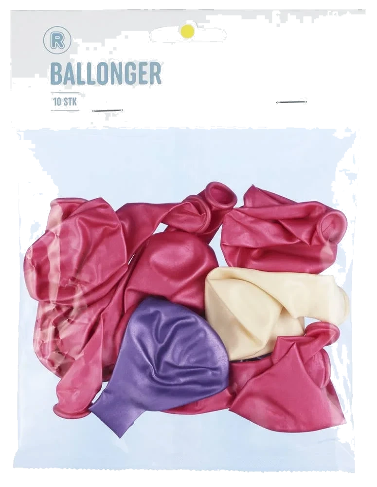 Ballonger Assorterte farger, 10 stk