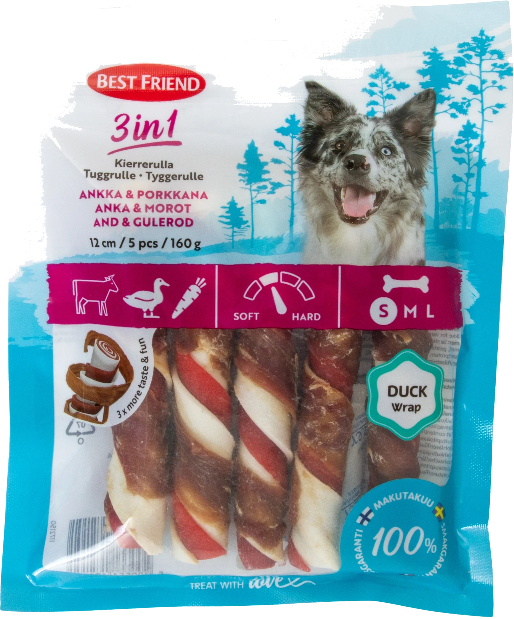 Tuggben 3 i 1 Anka & Morot 5-pack